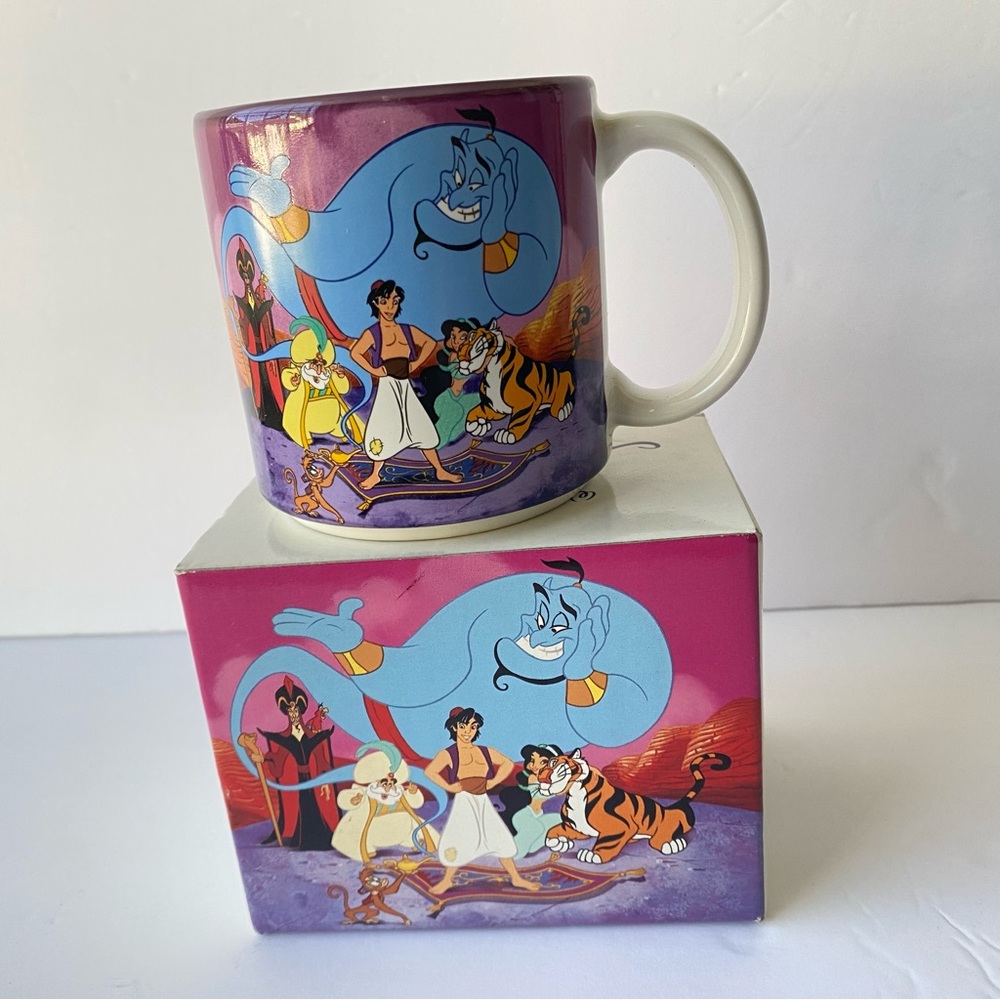 Classic Walt Disney Alladin Genie Mug Made in Japan New in Original Box